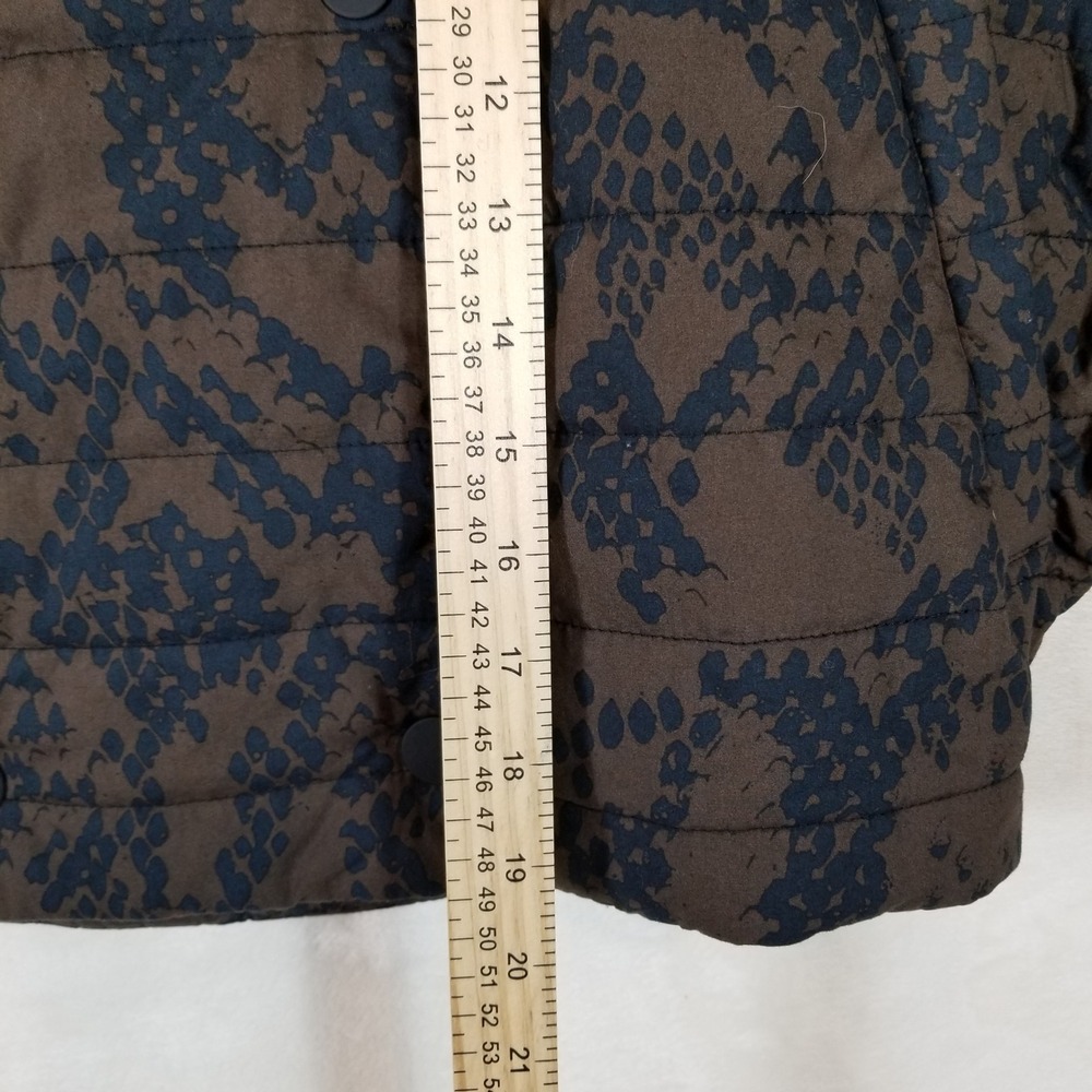 Cabi Python Puffer Jacket Brown Black Snakeskin P… - image 7